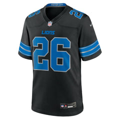 Jahmyr Gibbs Detroit Lions 2nd Alternate Game Jersey - Black Jerseys