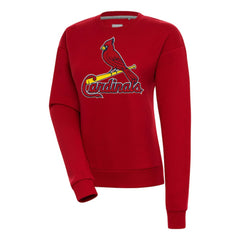 St. Louis Cardinals Antigua Women's Victory Chenille Pullover Sweatshirt - Red Pullover