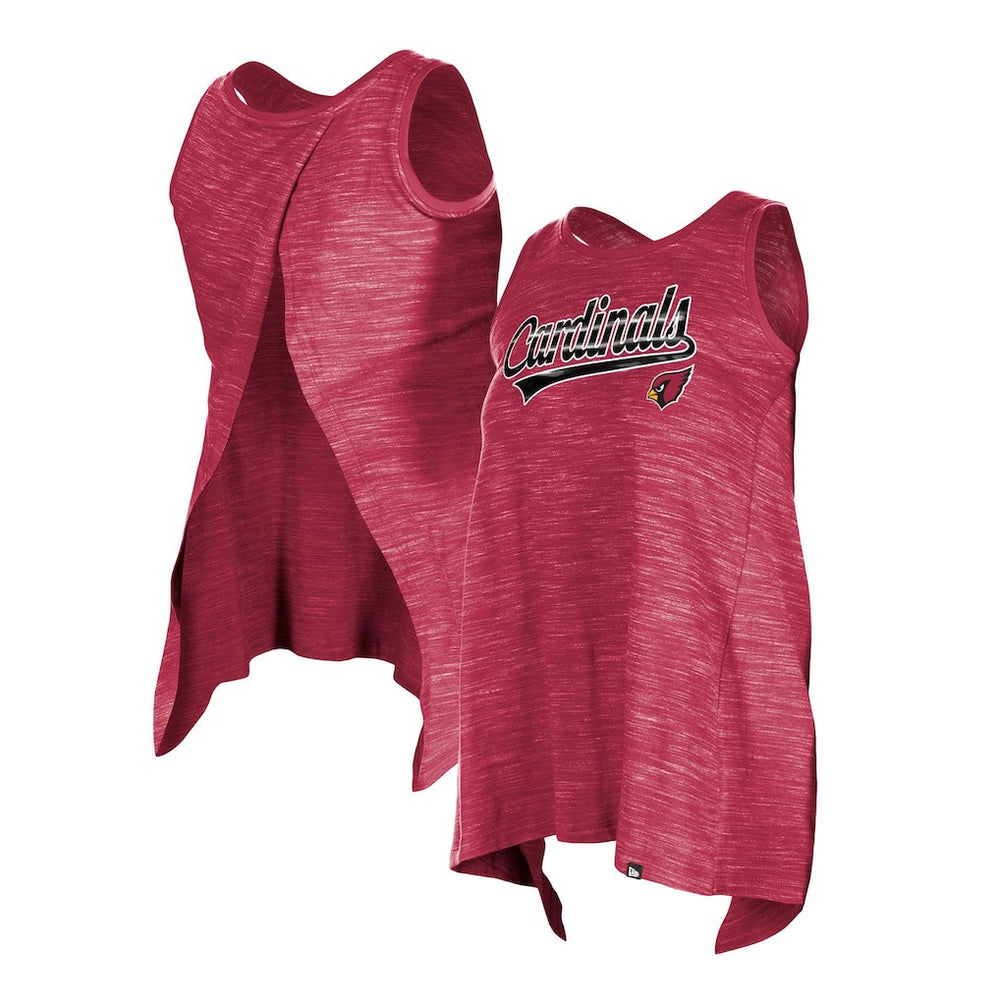 Arizona Cardinals New Era Women's Space Dye Active Tank Top - Cardinal Tops