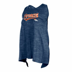 Denver Broncos New Era Women's Space Dye Active Tank Top - Navy Tops