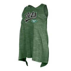 New York Jets New Era Women's Space Dye Active Tank Top - Green Tops