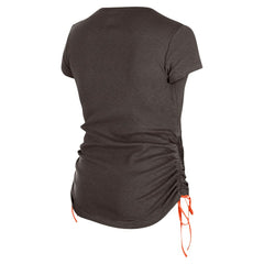 Cleveland Browns New Era Women's Ruched Side T-Shirt - Brown T-shirts