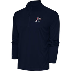 Athletics Antigua Patriotic Tribute Quarter-Zip Pullover Top - Navy Pullover