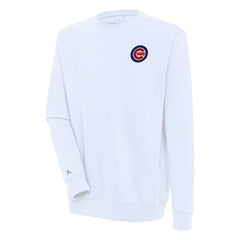 Chicago Cubs Antigua Victory Pullover Sweatshirt - White Pullover
