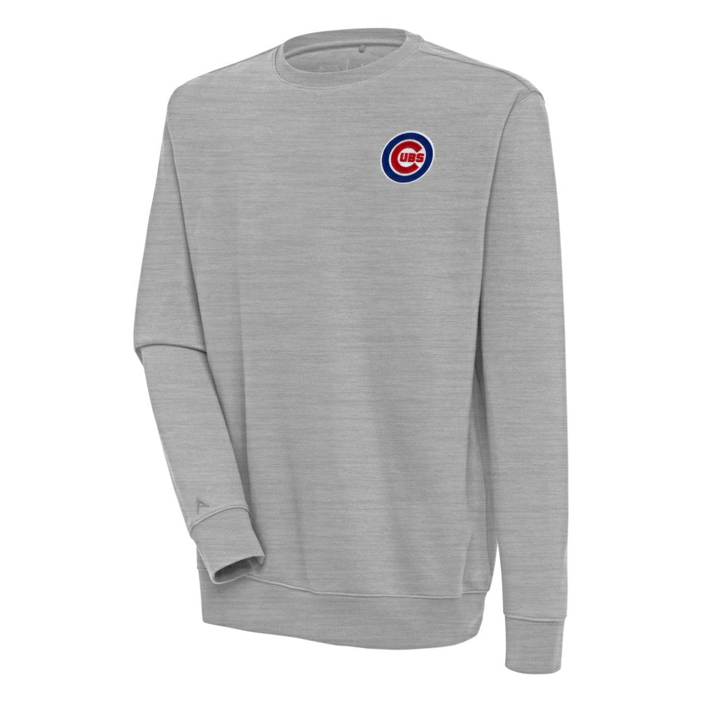 Chicago Cubs Antigua Victory Pullover Sweatshirt - Heather Gray Pullover