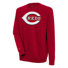 Cincinnati Reds Antigua Victory Pullover Sweatshirt - Red Pullover