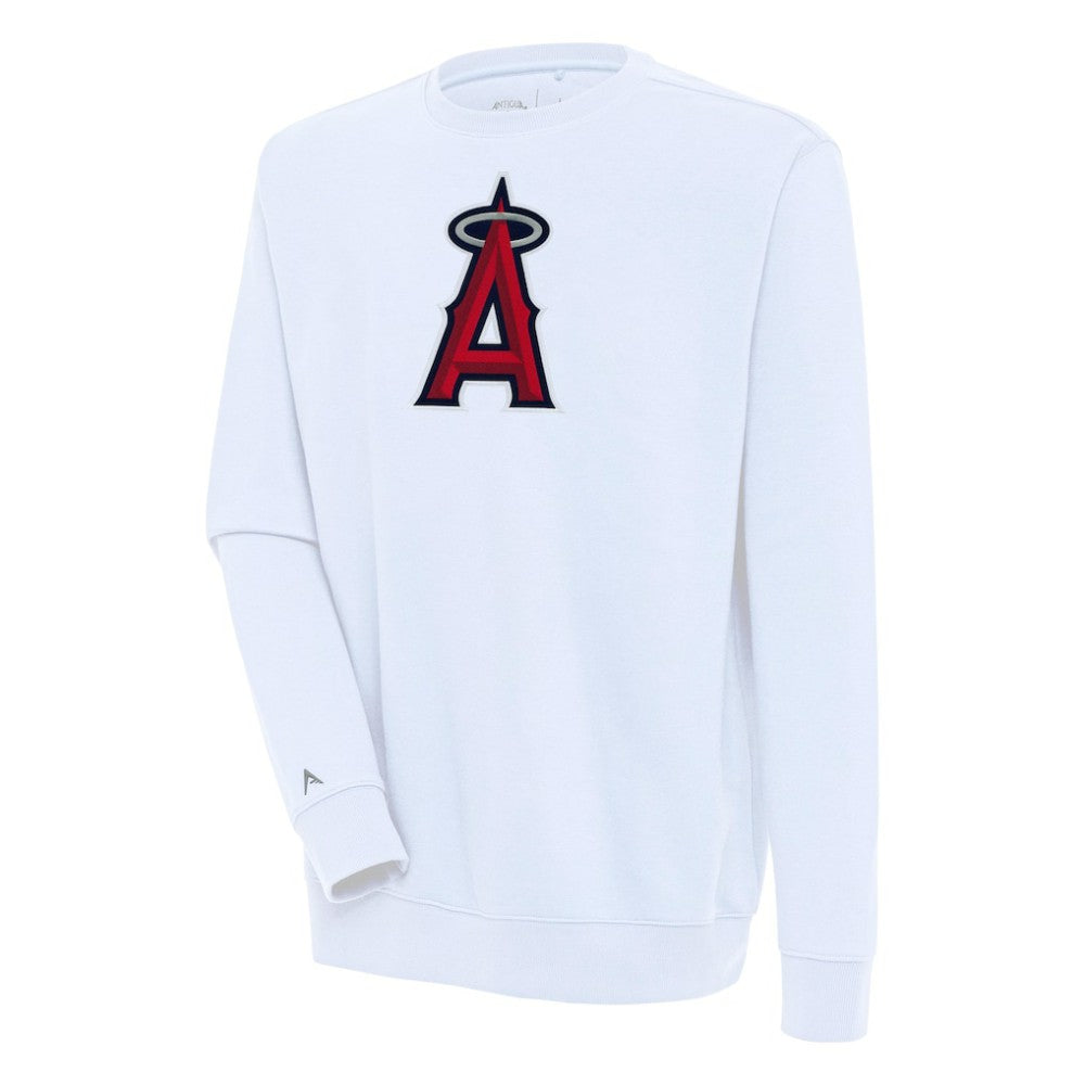Los Angeles Angels Antigua Victory Pullover Sweatshirt - White Pullover