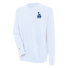 Los Angeles Dodgers Antigua Victory Pullover Sweatshirt - White Pullover