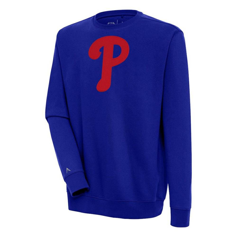 Philadelphia Phillies Antigua Victory Pullover Sweatshirt - Royal Pullover