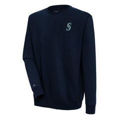 Seattle Mariners Antigua Victory Pullover Sweatshirt - Navy Pullover
