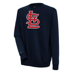 St. Louis Cardinals Antigua Victory Pullover Sweatshirt - Navy Pullover