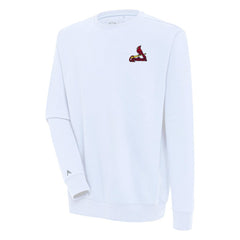 St. Louis Cardinals Antigua Victory Pullover Sweatshirt - White Pullover