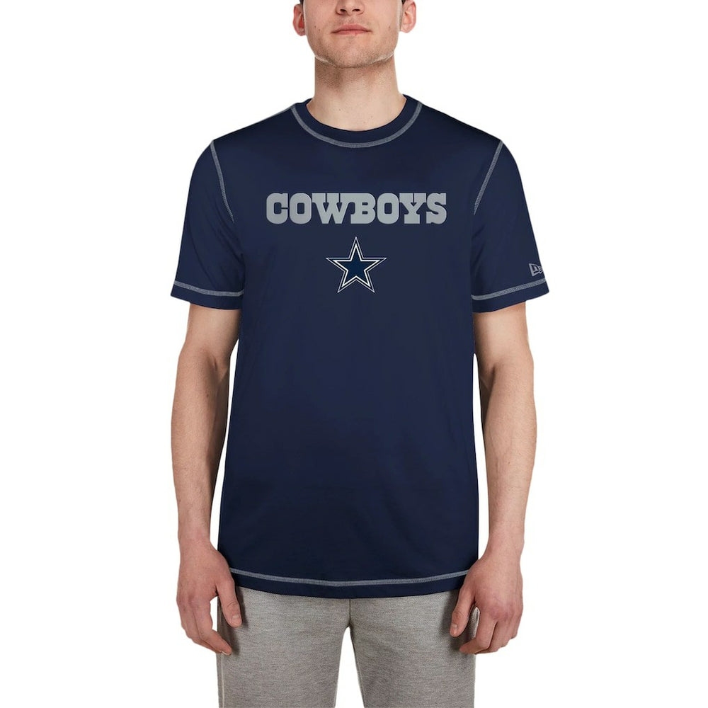 Dallas Cowboys New Era Third Down Puff Print T-Shirt - Navy T-shirts