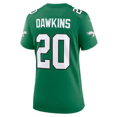 Brian Dawkins Philadelphia Eagles Women's Alternate Game Jersey - Kelly Green Jerseys