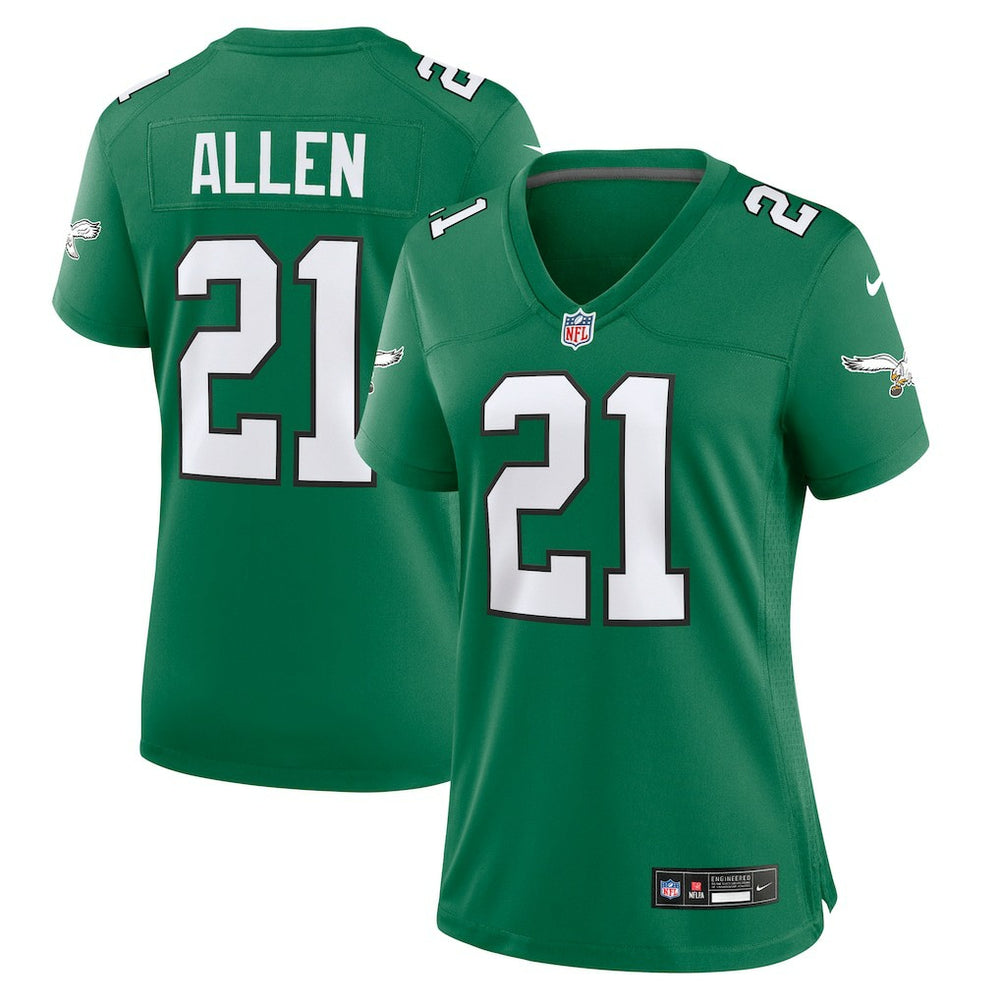 Eric Allen Philadelphia Eagles Women's Alternate Game Jersey - Kelly Green Jerseys