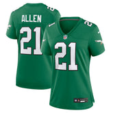 Eric Allen Philadelphia Eagles Women's Alternate Game Jersey - Kelly Green Jerseys