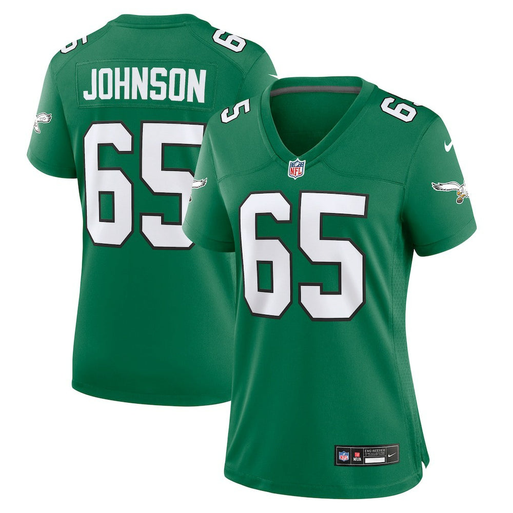 Lane Johnson Philadelphia Eagles Women's Alternate Game Jersey - Kelly Green Jerseys