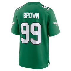 Jerome Brown Philadelphia Eagles Retired Player Alternate Game Jersey - Kelly Green Jerseys
