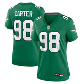 Jalen Carter Philadelphia Eagles Women's Alternate Game Jersey - Kelly Green Jerseys