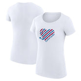 Colorado Avalanche G-III 4Her by Carl Banks Women's Super-Slim Fit Lightweight Heart T-Shirt - White | US 200446385
