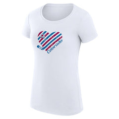 Colorado Avalanche G-III 4Her by Carl Banks Women's Super-Slim Fit Lightweight Heart T-Shirt - White | US 200446385