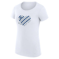 Toronto Maple Leafs G-III 4Her by Carl Banks Women's Super-Slim Fit Lightweight Heart T-Shirt - White | US 200446406