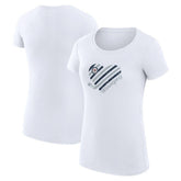 Winnipeg Jets G-III 4Her by Carl Banks Women's Super-Slim Fit Lightweight Heart T-Shirt - White | US 200446410