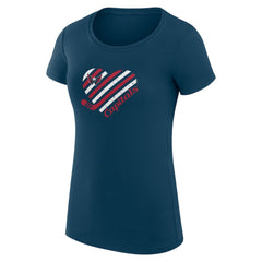 Washington Capitals G-III 4Her by Carl Banks Women's Super-Slim Fit Lightweight Heart T-Shirt - Navy | US 200446419