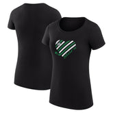Dallas Stars G-III 4Her by Carl Banks Women's Super-Slim Fit Lightweight Heart T-Shirt - Black | US 200446460