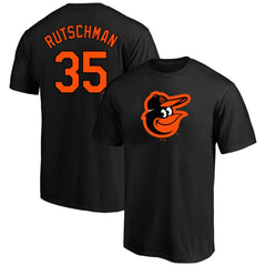Adley Rutschman Baltimore Orioles Fanatics Big & Tall Name & Number T-Shirt - Black T-shirts