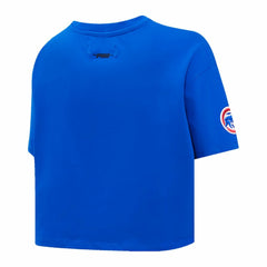 Chicago Cubs Pro Standard Women's Painted Sky Boxy Cropped T-Shirt - Royal T-shirts