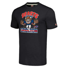 Buffalo Bills Homage Unisex Monsters of the Gridiron Halloween Tri-Blend T-Shirt - Charcoal T-shirts