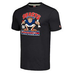 New York Giants Homage Unisex Monsters of the Gridiron Halloween Tri-Blend T-Shirt - Charcoal T-shirts