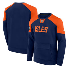 New York Islanders Fanatics 2024 NHL Stadium Series Authentic Pro Fleece Logo Pullover Sweatshirt - Navy | US 200460332