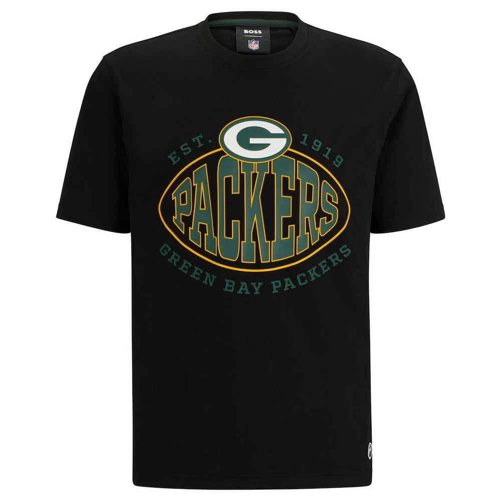 Green Bay Packers BOSS X NFL Trap T-Shirt - Black T-shirts