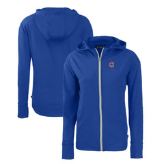 Chicago Cubs Cutter & Buck Women's Daybreak Eco Recycled Full-Zip Hoodie - Royal Hoodies
