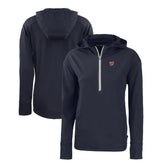 Washington Nationals Cutter & Buck Women's Daybreak Eco Recycled Half-Zip Hoodie - Navy Hoodies