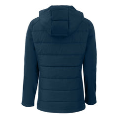 Boston Red Sox Cutter & Buck Women's Evoke Hybrid Eco Softshell Recycled Full-Zip Hoodie Jacket - Navy Jackets