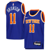 Jalen Brunson New York Knicks Youth Swingman Jersey Icon Edition Blue - Nike