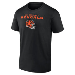 Joe Burrow Cincinnati Bengals Team Wordmark Name & Number T-Shirt - Black T-shirts