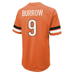 Joe Burrow Cincinnati Bengals Majestic Threads Name & Number Oversize Fit T-Shirt - Orange T-shirts