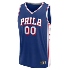 Philadelphia 76ers Fast Break Custom Jersey Icon Edition Blue - Fanatics