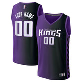 Sacramento Kings Youth Fast Break Custom Replica Jersey Purple Statement Edition - Fanatics
