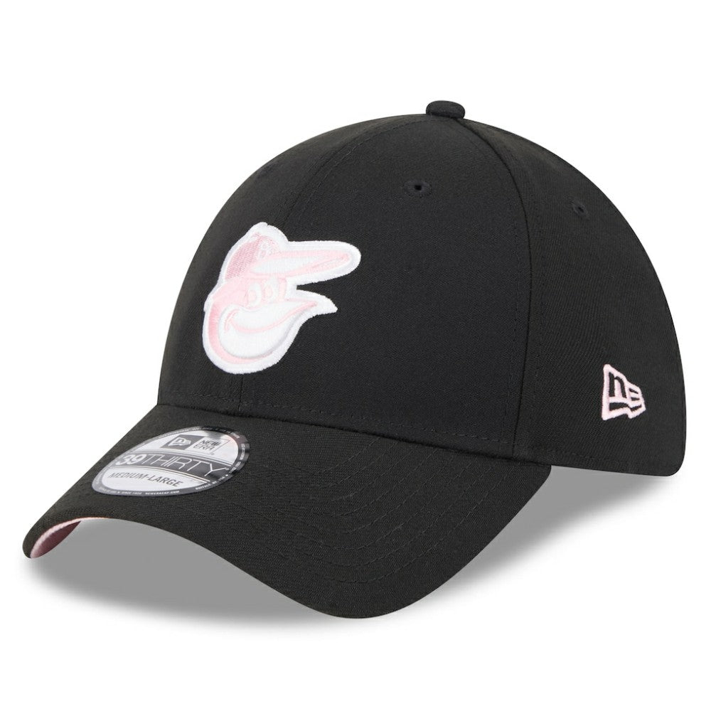 New Era Baltimore Orioles Black 2024 Mother's Day 39THIRTY Flex Hat Hats