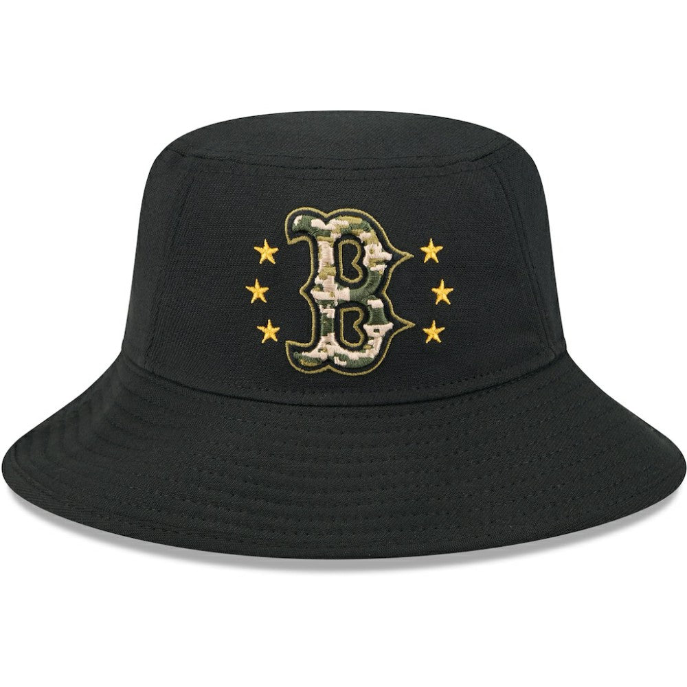 Boston Red Sox New Era 2024 Armed Forces Day Bucket Hat - Black Hats