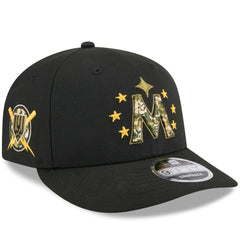 Minnesota Twins New Era 2024 Armed Forces Day Low Profile 9FIFTY Snapback Hat - Black Hats