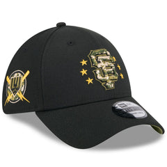 San Francisco Giants New Era 2024 Armed Forces Day 39THIRTY Flex Hat - Black Hats