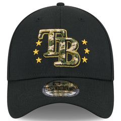 Tampa Bay Rays New Era 2024 Armed Forces Day 39THIRTY Flex Hat - Black Hats