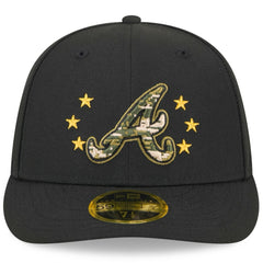 Atlanta Braves New Era 2024 Armed Forces Day Low Profile 59FIFTY Fitted Hat - Black Hats