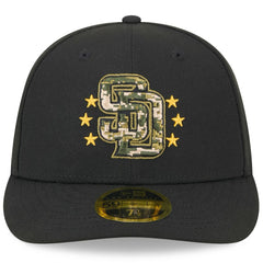 San Diego Padres New Era 2024 Armed Forces Day Low Profile 59FIFTY Fitted Hat - Black Hats